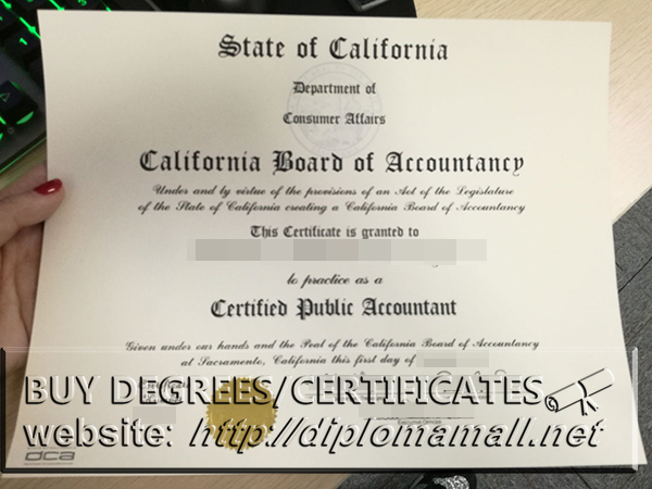 buy CPA certificate California. How to buy CA CPA certificate?