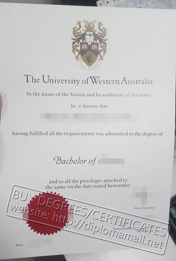 University of Western Australia degree