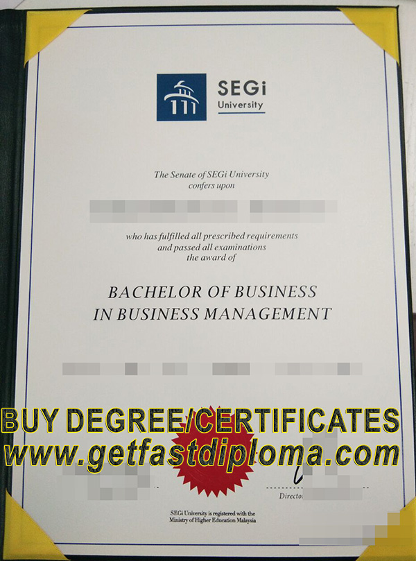 Buy fake diploma of SEGi University online
