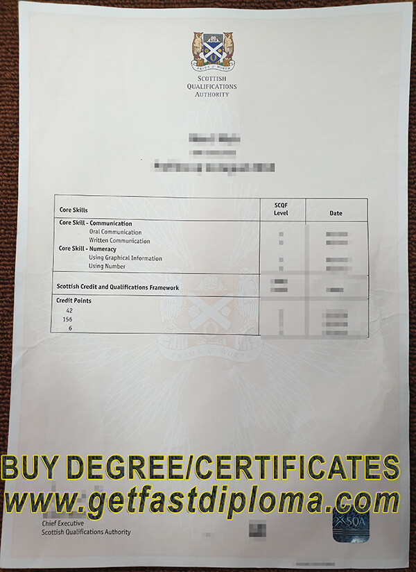  SQA fake certificate