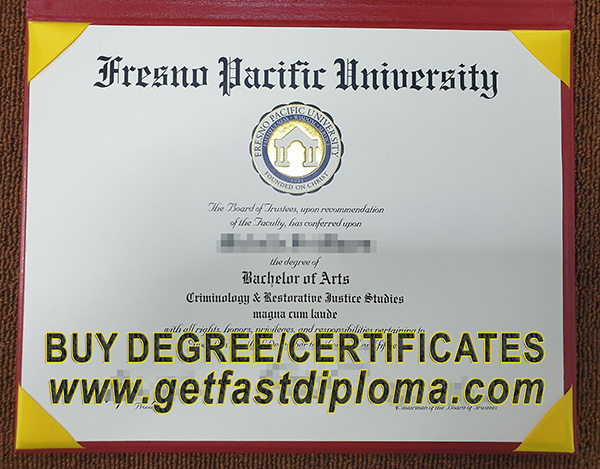  Fresno Pacific University diploma sample
