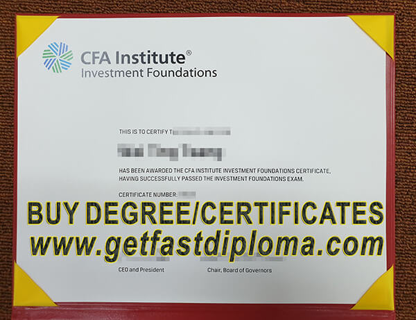  fake CFA Association certificate