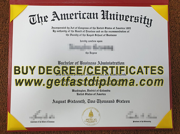 American universities degree sample