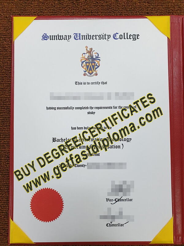 Sunway University College degree