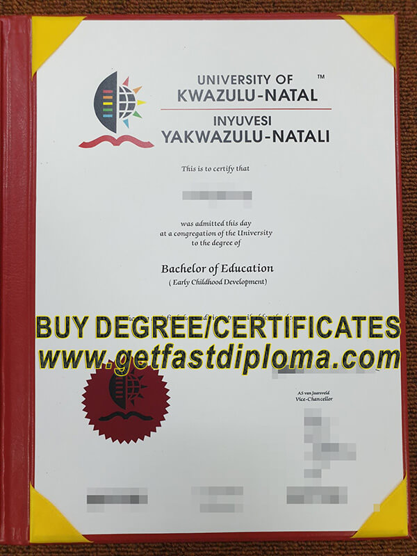South Africa University of Kwazulu-Natal degree  sample