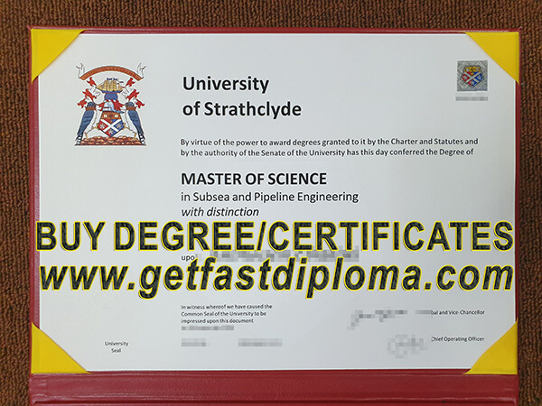 University of Strathclyde degree sample