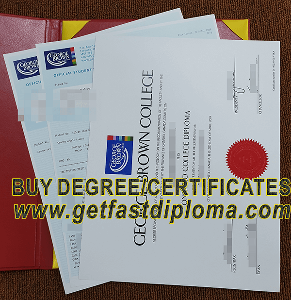 George Brown College Diploma sample