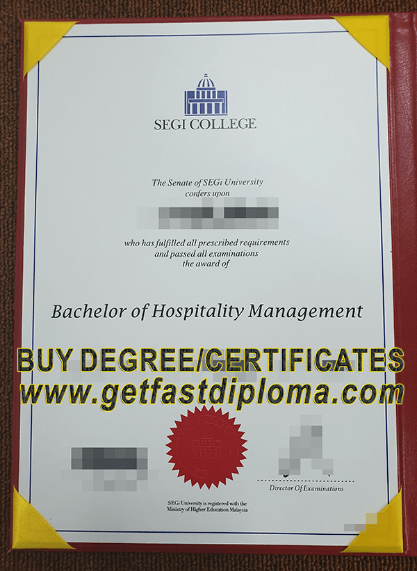 SEGi University diploma