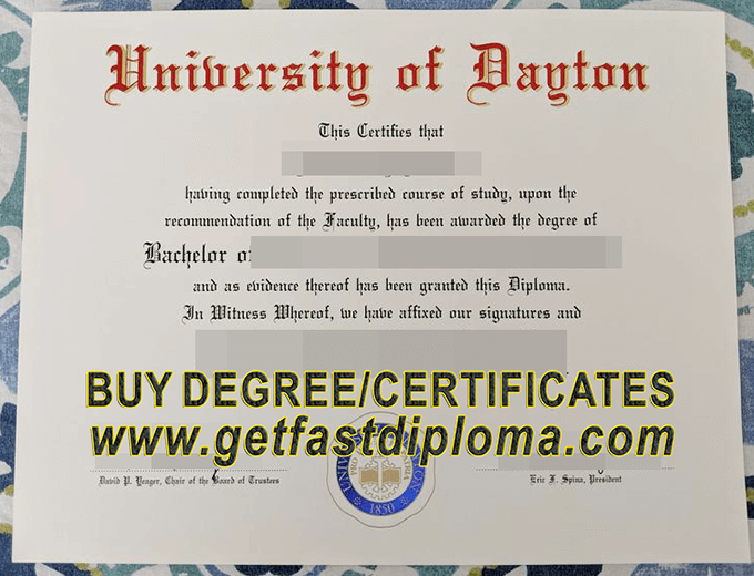 University of Dayton degree, buy fake degree