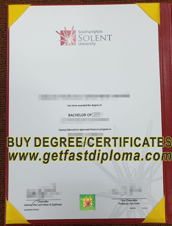  Southampton Solent University fake diploma