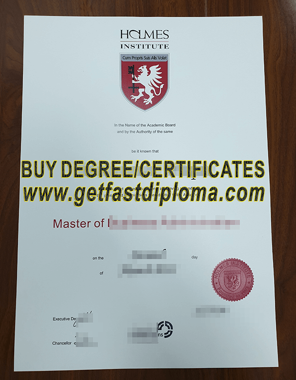  Holmes Institute MBA Diploma 