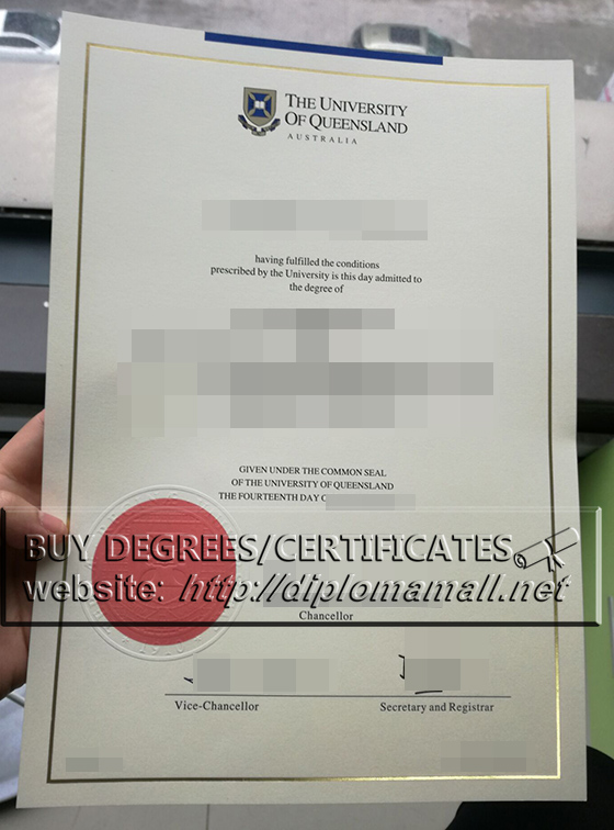 Buy the University of Queensland(UQ) diploma certificate