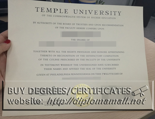 buy fake Temple University degree, How to make USA diplomas?