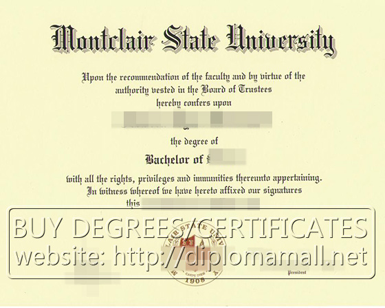 Montclair State University degree