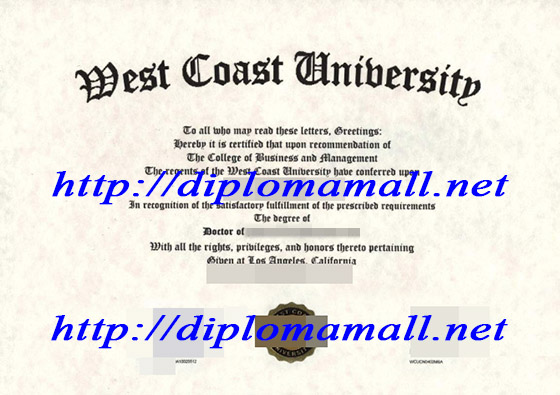Degree from West Coast University