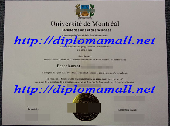 University of Montreal degree