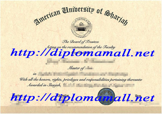 master degree from American University of Sharjah (AUS)