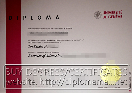 University of Geneve diploma