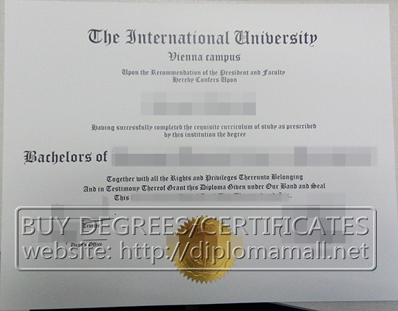 International University (IU), Vienna degree