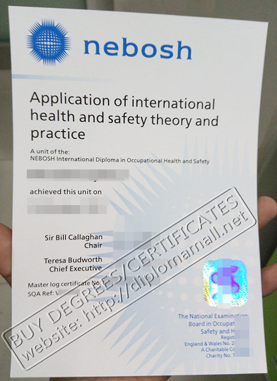 Nebosh Certificate in Health and Safety